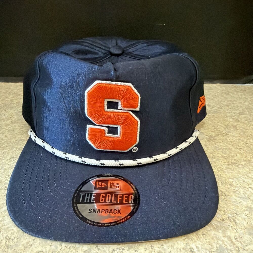 Syracuse Orangemen Hat NEra  "Team Roper" Poly Blend Snapback Cap "The Golfer" - Picture 3 of 7